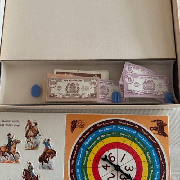 NEW, OPEN BOX 1957 Whitman Rodeo The Wild West Game - Picture 6 of 12